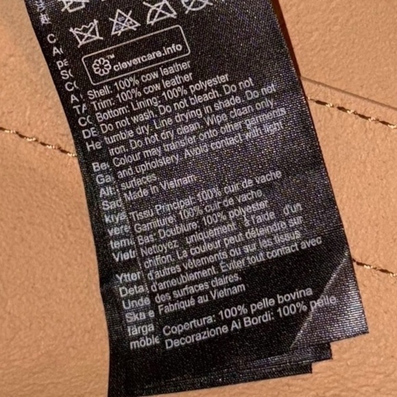 NWT ALL SAINTS Small Allington Tote with Interior Pouch - Tan/Black Handles - Picture 16 of 16